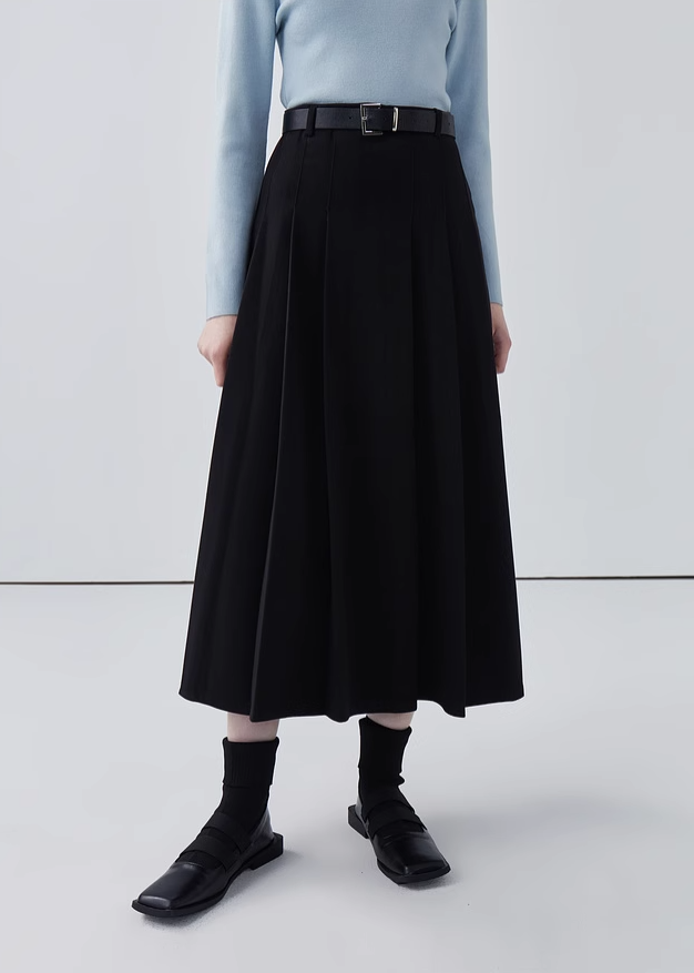 ZARA プリーツベルト付きスコート - メルカリ